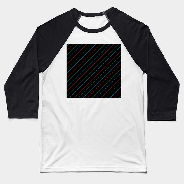 colorful lines Baseball T-Shirt by beleafcreativ